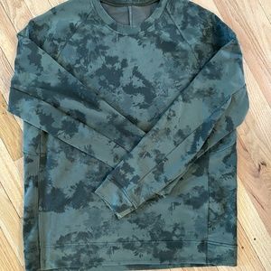 lululemon athletica Green Tie-Dye Crewneck Sweater
